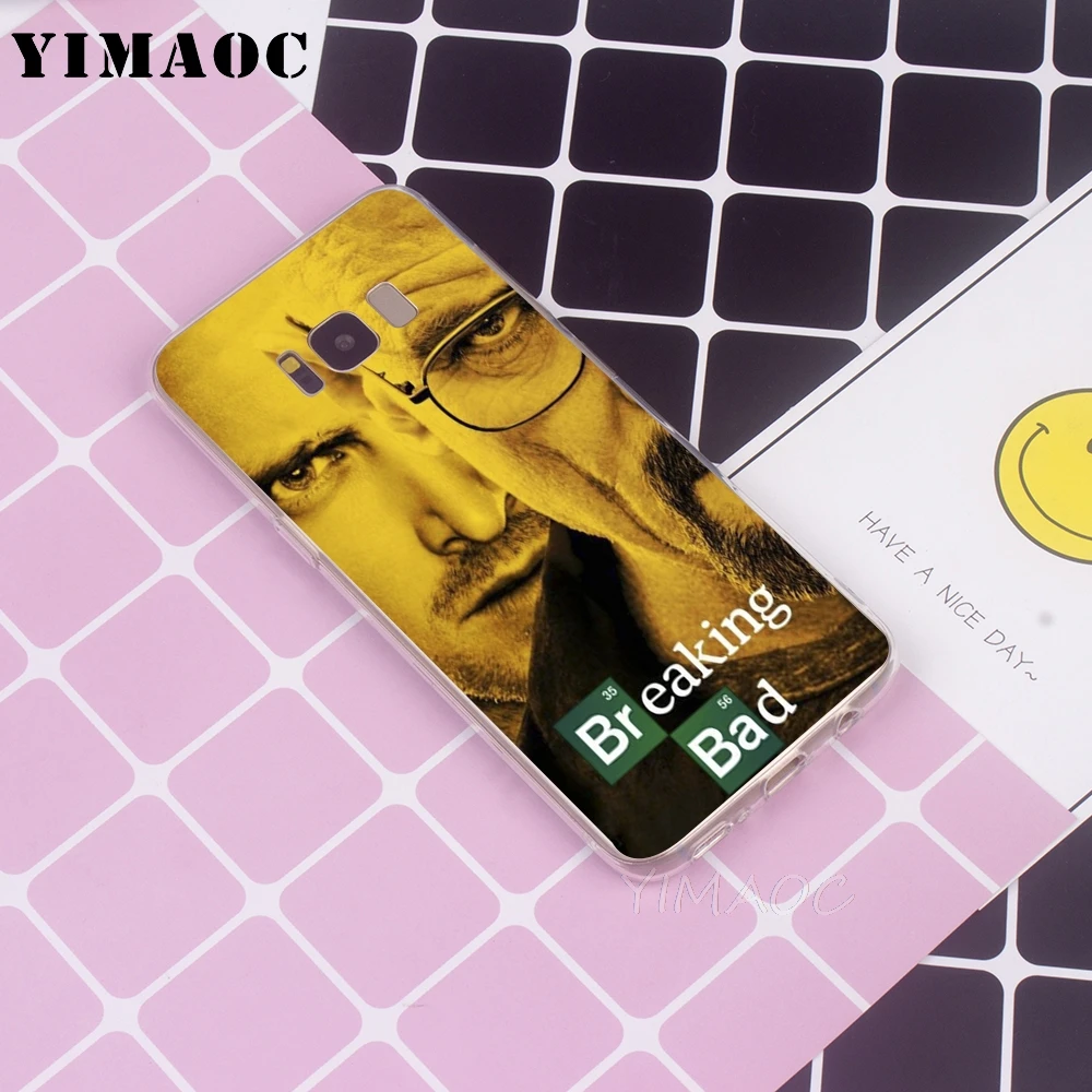 YIMAOC Breaking Bad TV Soft TPU Case for Galaxy j3 j5 j6 j7 A5 2016 2017 A6 A9 2018 Note 8 9 S7 edge S8 S9 S10 Plus S10e Cover |