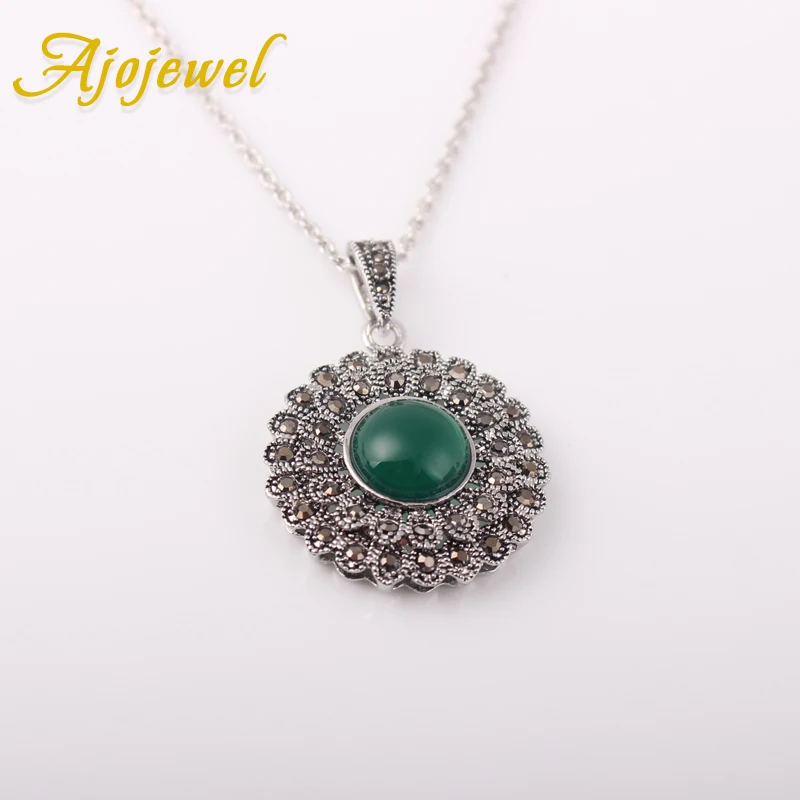 Ajojewel черный Стразы Милые ромашки украшение в форме цветка ожерелье с подвеской