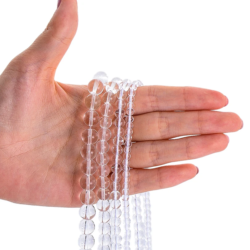 Круглые прозрачные шарики Neovivi для изготовления ювелирных изделий 4 мм 6 8 10