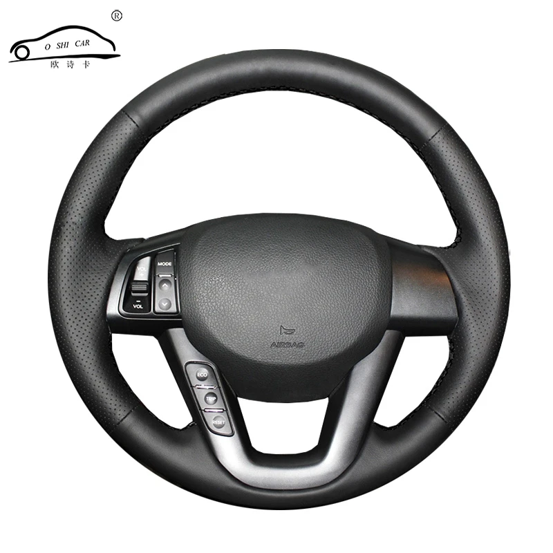 Оплетка рулевого колеса автомобиля из искусственной кожи для Kia K5 2011 2012 2013 Kia Optima/на заказ