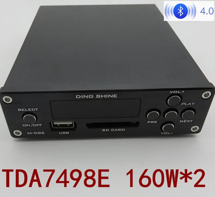 

Цифровой усилитель звука M-98E TDA7498E, 160 Вт * 2, Hi-Fi, Bluetooth 4,0, поддержка USB, SD, MP3 / WMA / APE / FLAC /WAV/WAVE