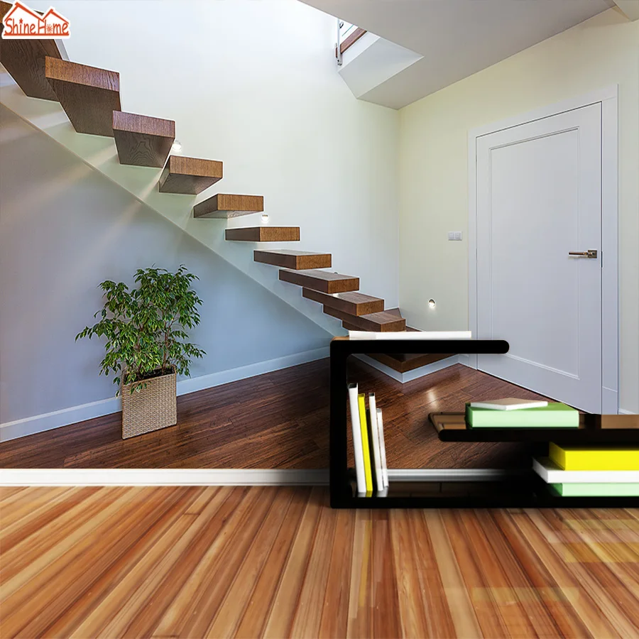 ShineHome-современная интерьерная лестница обои 3d цветы для стен 3 d гостиная зал