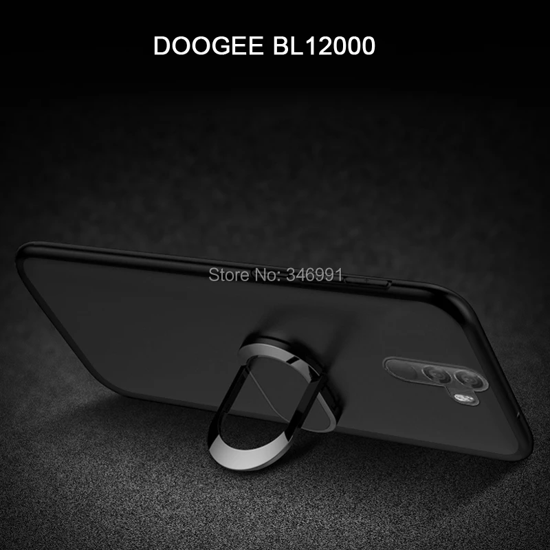 DOOGEE BL12000 Funda Для DOOGEE BL 12000 чехол 6," мягкий черный силиконовый магнитный автомобильный держатель кольцо чехол Для DOOGEE BL12000 чехол s