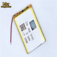 1 0mm 2pin connector 506090 3200mah 3 7v e books gps pda power bank battery lipo lithium polymer rechargeable battery