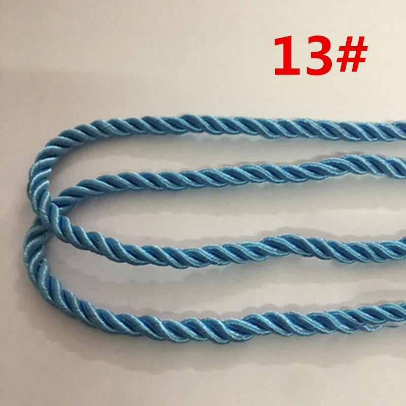 13 Meetee 10 м 5 мм 3 акции витые хлопковые нейлоновые Шнуры Красочные DIY ремесло плетеная декоративная веревка шнурок ремень аксессуары AP477 - Цвет: 13