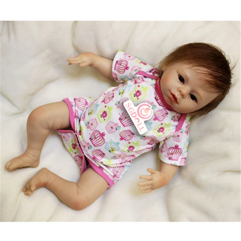 48 см/19 &quotреалистичные ручной работы Reborn Baby Doll винил новорожденных Реалистичные