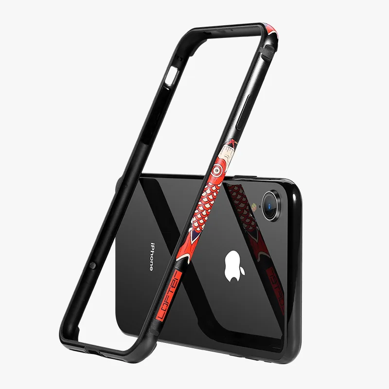 Koi, китайский стиль, металлический бампер для телефона, для iPhone XR, 11, чехлы для Apple, чехол, Koi, мультяшный, алюминиевый, силиконовый, противоударный чехол