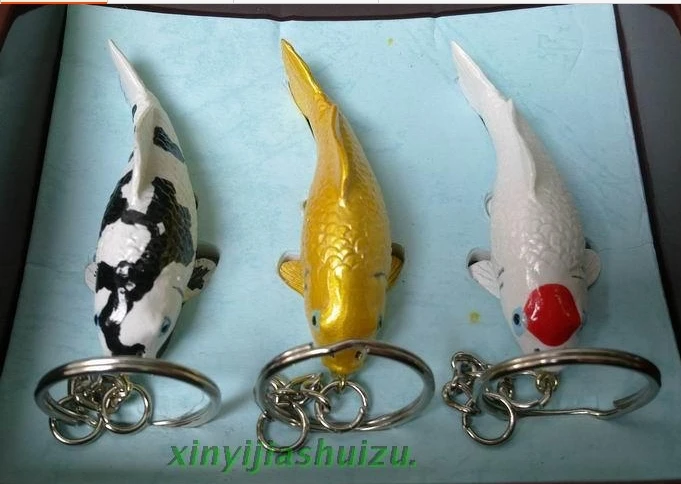 3 шт./компл. искусственные рыбки аксессуары брелок мебель модель koi три|keychain