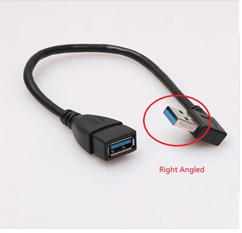 1 шт. кабель удлинитель USB 3 0 под прямым углом 90 градусов|Кабели передачи данных| |