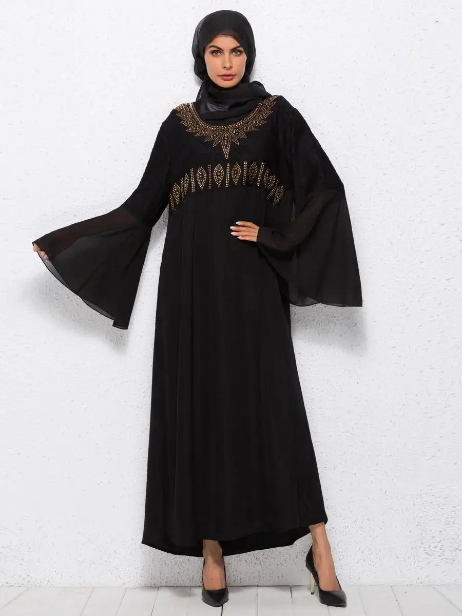 Женские мусульманские длинные платья с длинным рукавом Abaya Jilbab любой случай