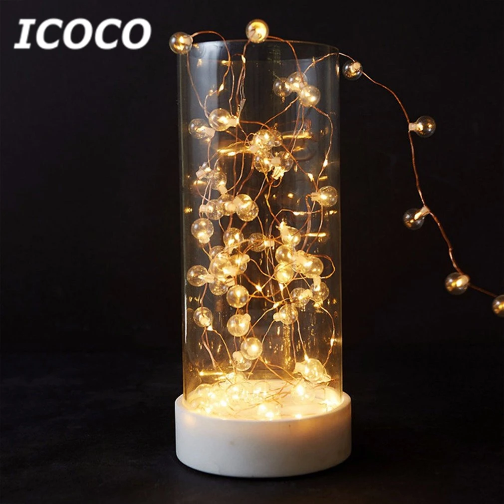 ICOCO 2 м 20 светодиодная гирлянда уличные сказочные лампочки для сада дома свадьбы