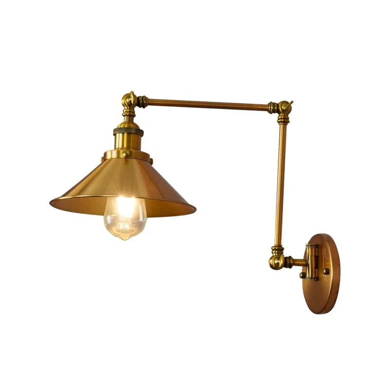 

Loft Style Double Adjust Long Arm Wall Sconce Iron Antique Lamp Edison Industrial Vintage LED Wall Light Fixtures Home Lighting
