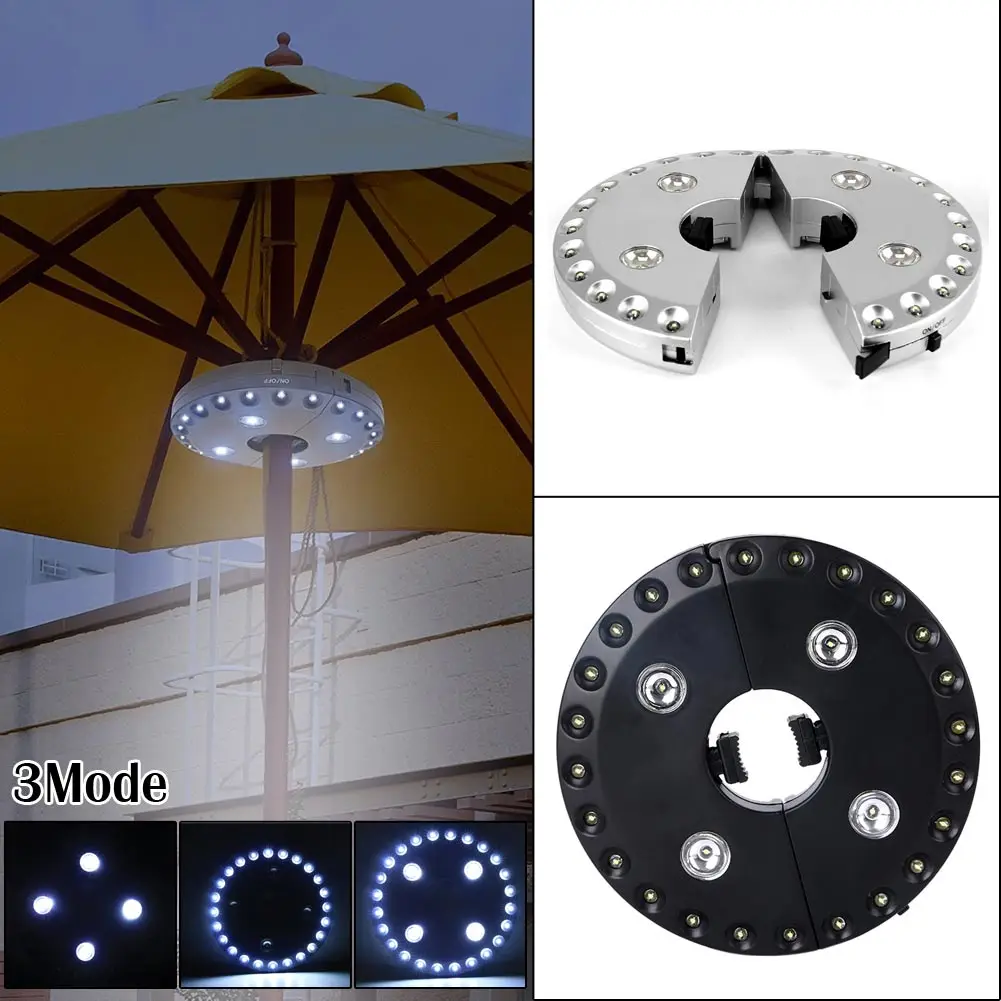 

Cordless Umbrella light 3 Mode 28LED Patio Umbrella Pole Light Camp Light Camping Tent Lamp Yard Lawn Night Light Outdoor Garden