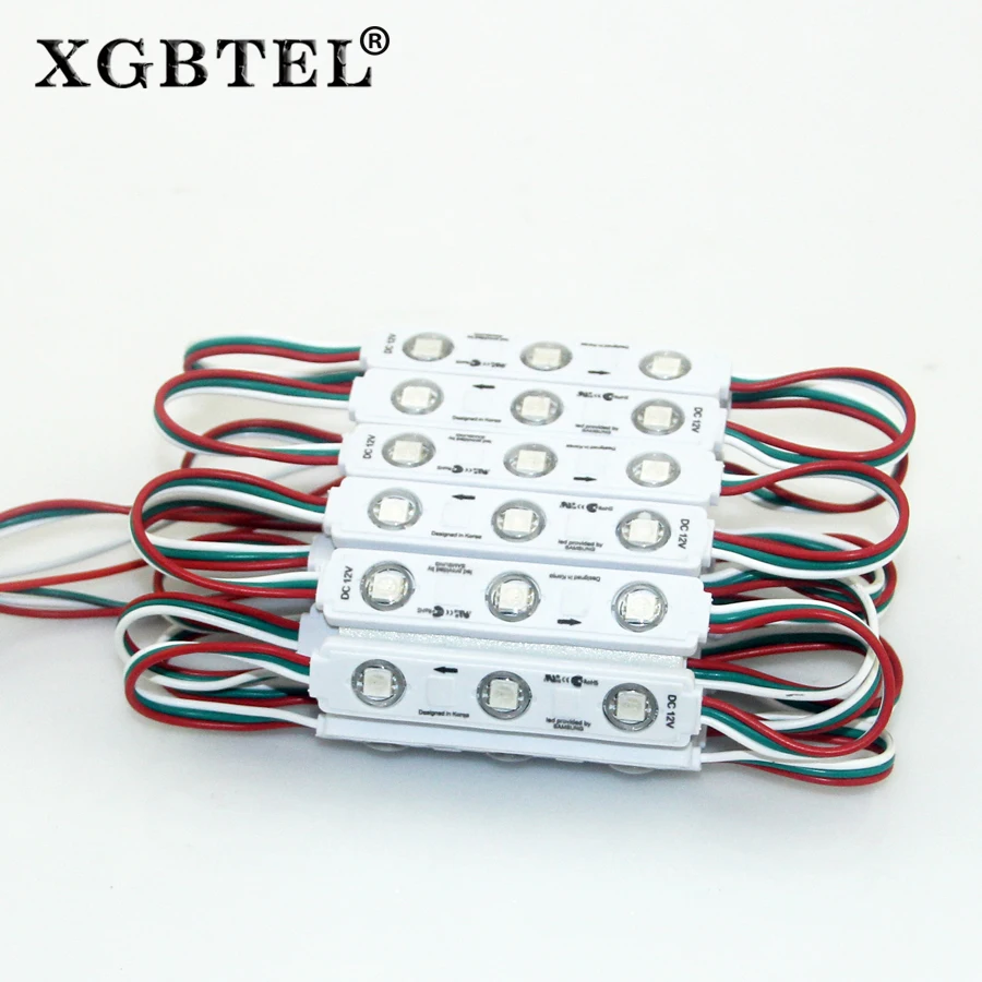 1000 шт./лот Utra яркий SMD5050 RGB светодиодный модуль водонепроницаемый 2811 IC DC12V