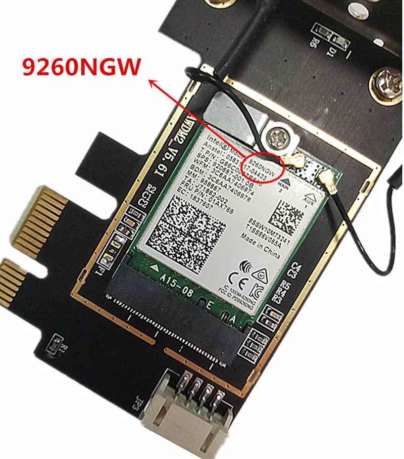 Бесплатная доставка Двухдиапазонная беспроводная Wi-Fi карта AC 9260 9260NGW/NGFF M2/2 4G/5 ГГц