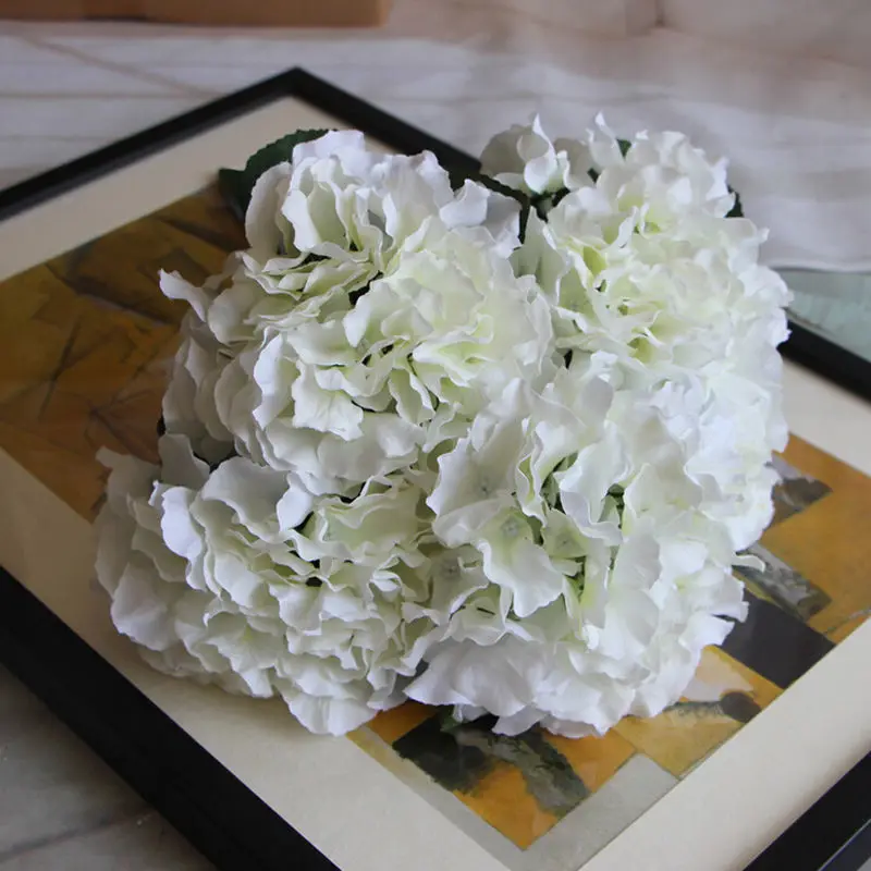 Искусственный Шелковый цветочный букет с 5 цветами Цветочная Гортензия