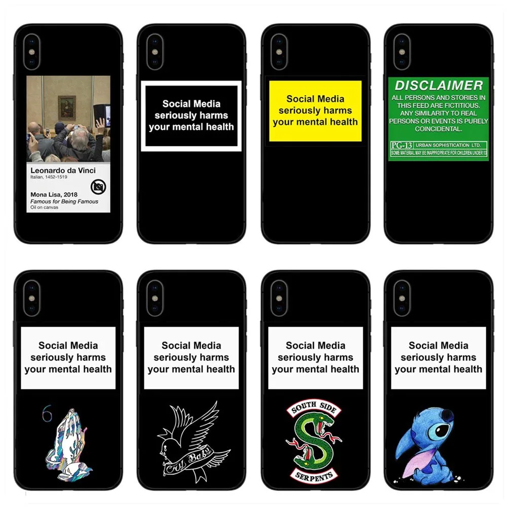 В социальных сетях серьезно вредит вашему психического здоровья мягким чёрным