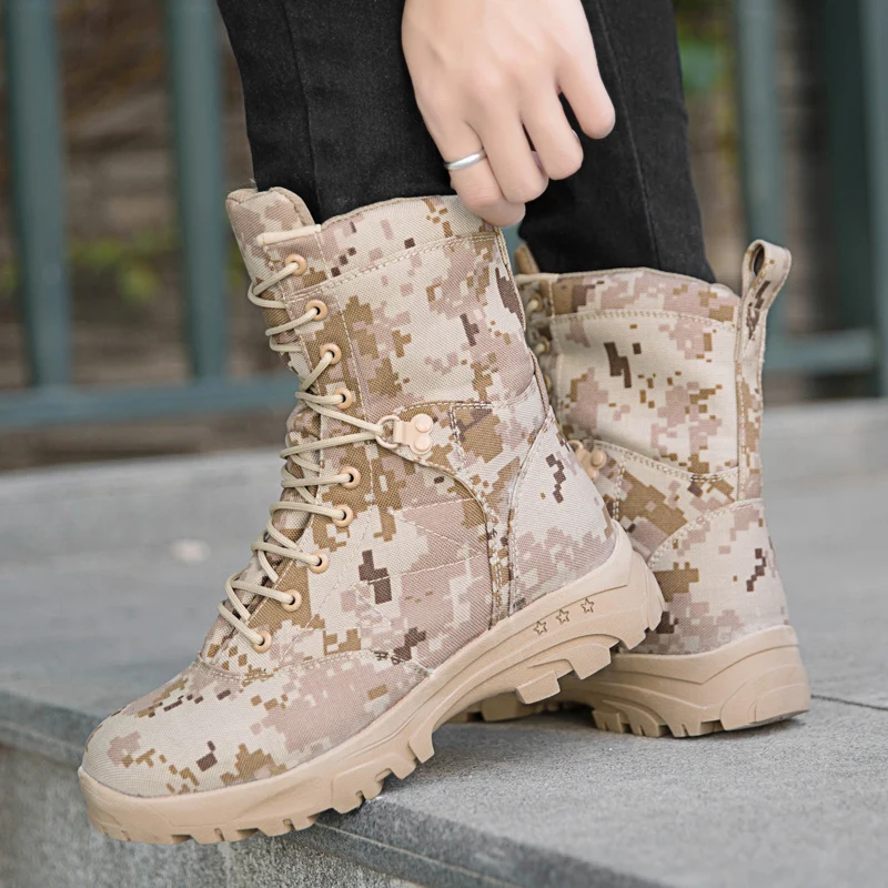 Мужские горные ботинки больших размеров теплая шерстяная обувь с высоким берцем