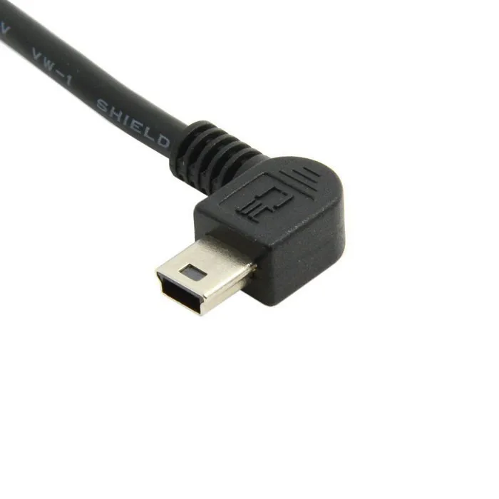 Мини USB 90 правый угловой кабель спиральный A Тип папа мини градусов 5pin B разъем