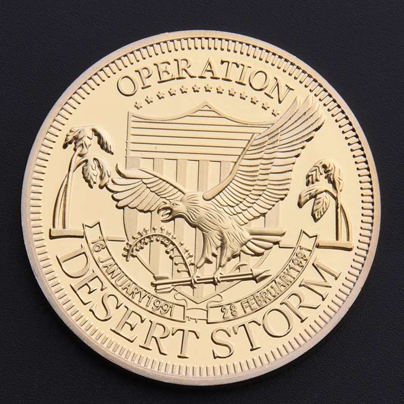 Соединенные Штаты вызов монеты Desert Storm Operatin медаль сувенир металлическая