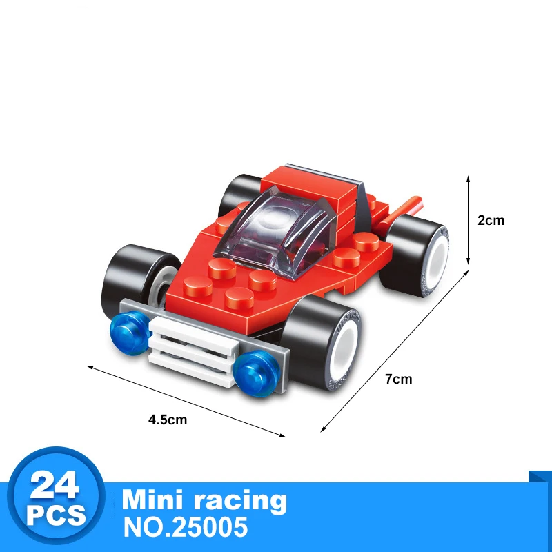 Строительные блоки мини городской автомобиль серии развивающие творческие