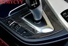 Панель переключения передач BJMYCYY из углеродного волокна для внутренней консоли BMW3 2013-17 3GT 316i 320i 328Li F30-34 420i 2012-16