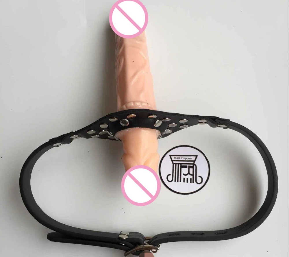 Размер 20 см * 3.2 с рот кляп страпон-линейные мужской искусственный пенис двойной