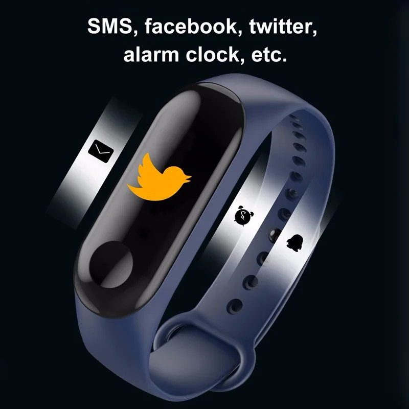 Bluetooth спортивный Смарт Браслет для измерения кровяного давления пульсометр