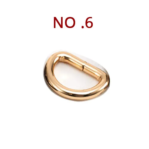No6 2cm Gold 6 шт., аксессуары для сумок, крюк, сумка из цинкового сплава, металлические фитинги, регулировка крючка, пряжка, круглая заклепка, сделай сам, материал, золото, серебро, крючок - Цвет: No6 2cm Gold