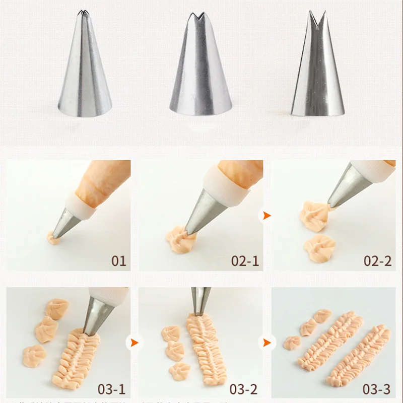 32 шт./компл. 304 сопло из нержавеющей стали глазурь трубопроводы Кондитерские