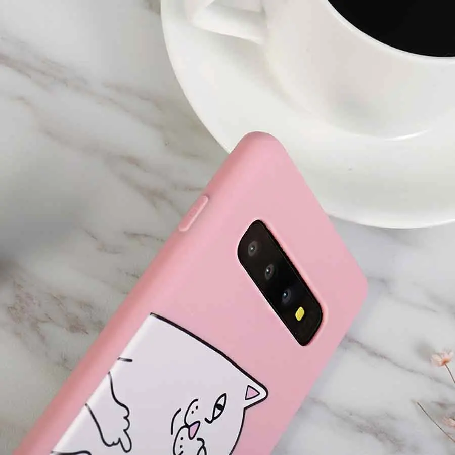 Cute Cartoon Cat Silicone Phone Case For Xiaomi Mi Play Mix 3 8 lite 6X A2 Note 6 F1 Max Pro 6A SE Explore Back Cover |