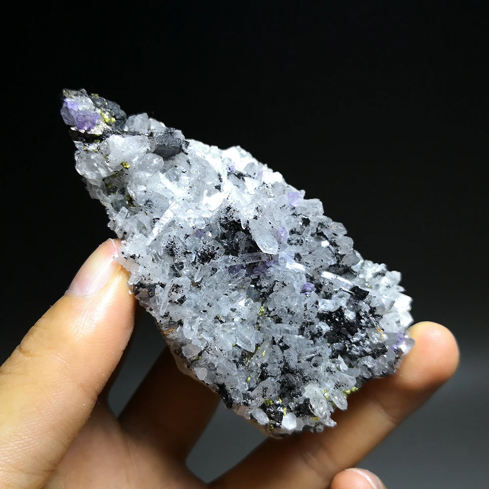 181 г натуральный белый хрусталь arsenopyrite редкая руда уникальный минеральный B748