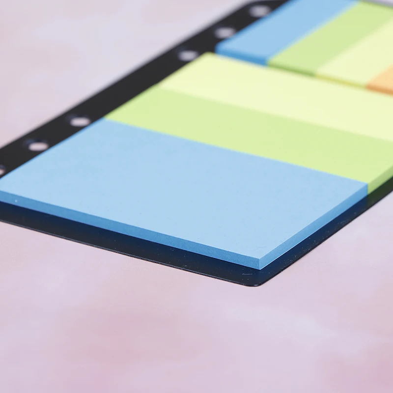 6 Holes Divider Memo Sticker A5/A6/B5 Sticky Notes Planner Schedule Binder Dairy Notebook Gifts Refill Organiser | Канцтовары для
