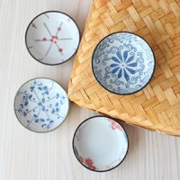 4 piece lot small 9x2 5 cm painted saucers eco friendly drinkware round mat for cups japanese kitchen dining home supply