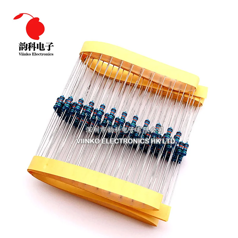 

100pcs 100 ohms 1/4W 100R Metal Film Resistor 100ohm 0.25W 1% ROHS