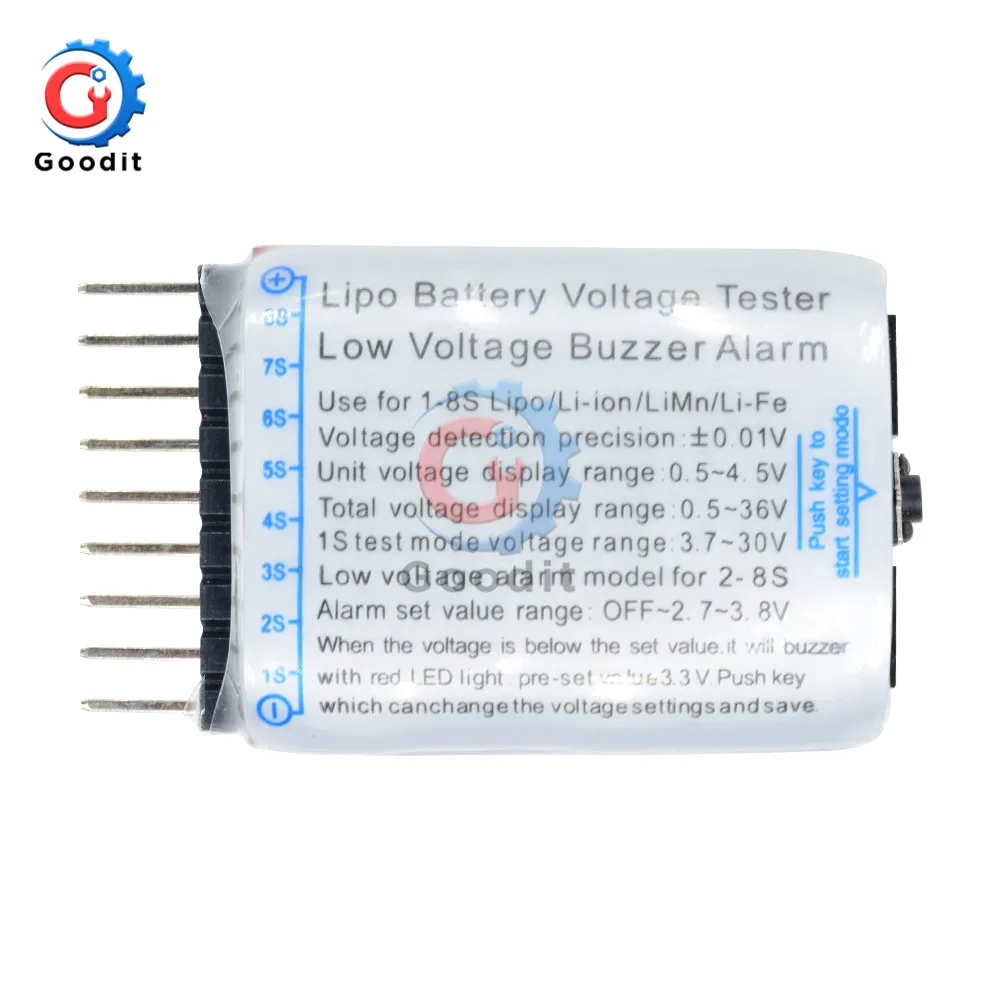 Цифровой сигнал с низким звуком 10 шт. 2 в 1 1S-8S Lipo/li-ion/Fe RC лодка аккумулятор