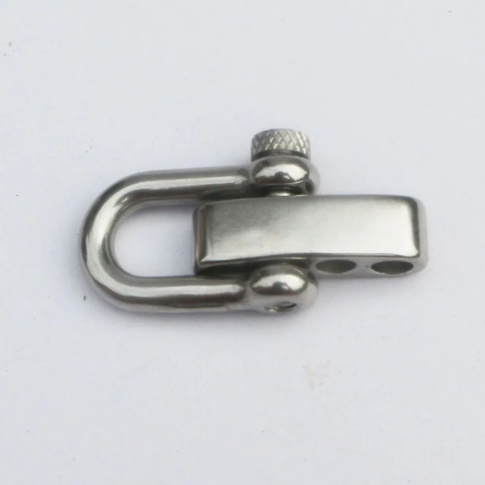 2 шт. Серебряный бант из нержавеющей стали/U-образный якорь регулируемая скоба