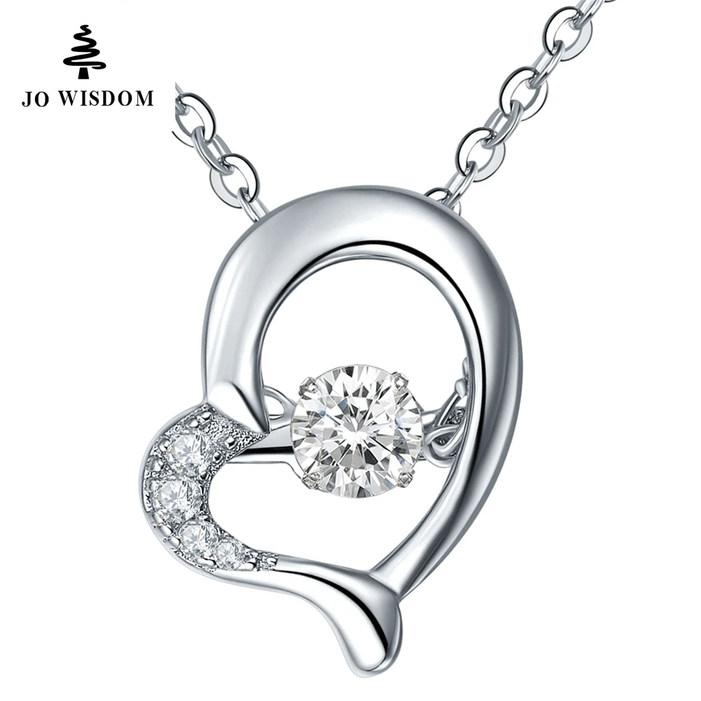 Jo мудрость сердца Форма Цепочки и ожерелья подвеска для Для женщин 925 серебро