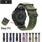 GXV Easy Fit Nato Premium нейлоновый ремешок для Garmin Fenix 5X5X Plus33 HR ремешок для часов быстросъемный сменный Браслет