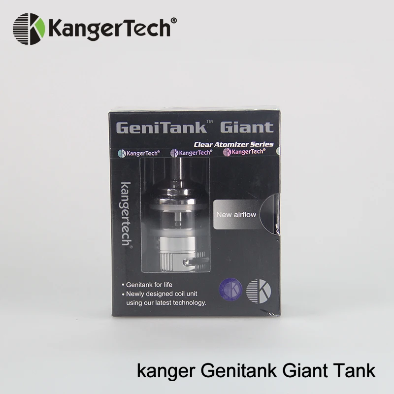Оригинальный гигантский атомайзер Kanger Genitank электронная сигарета танки двойная