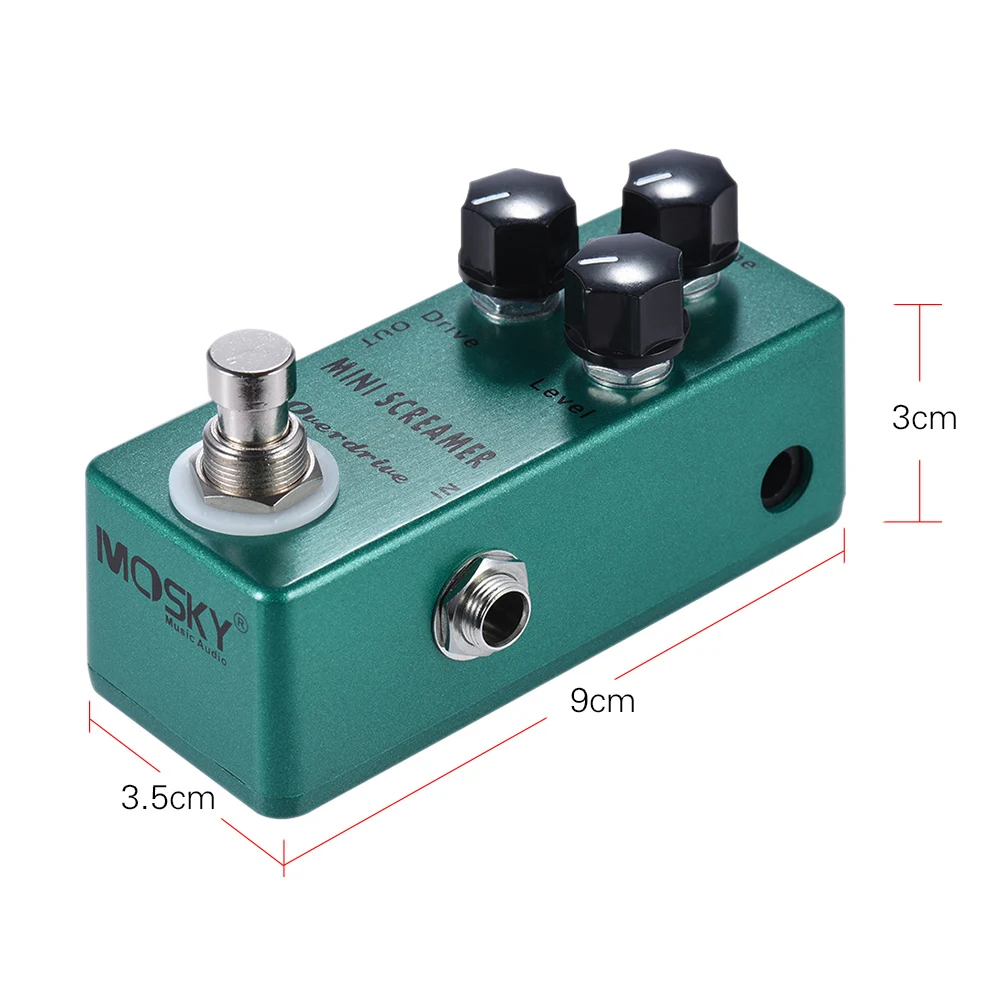 Mosky мини Screamer Tube Overdrive гитары педаль эффектов с Истинной Bypass и тон|guitar effect pedal|effect