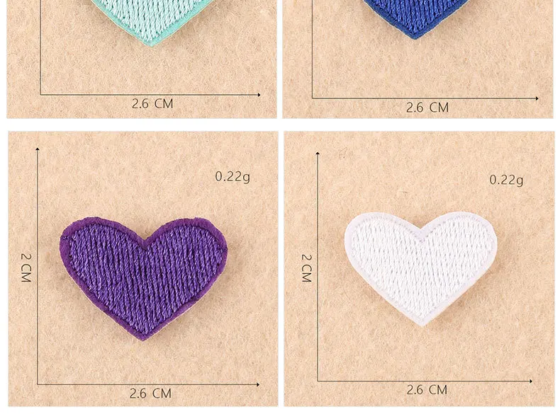 Мультфильм 5 шт. маленькое розовое сердце любовь DIY Вышивка Патчи для одежды гладить на одежду обувь сумка Аппликации полосы значок стикер