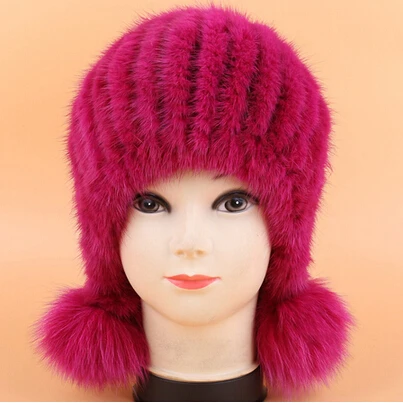 2017 Горячая Распродажа меховая шапка из натуральной норки для женщин зимняя