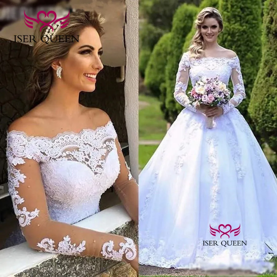 Женское свадебное платье It's yiiya белое кружевное с длинным рукавом и открытыми
