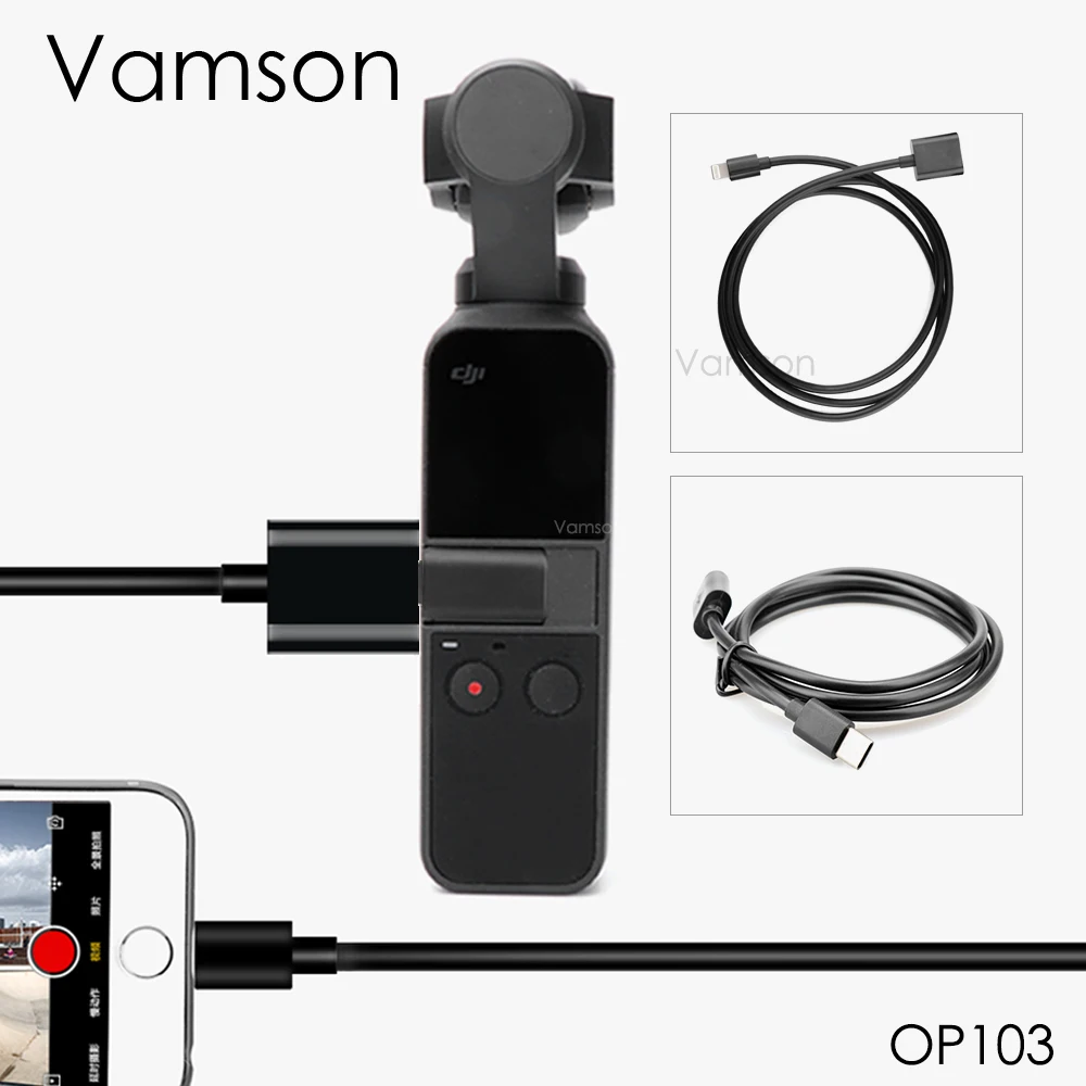 Карманный полнофункциональный USB-кабель Vamson для DJI OSMO зарядный кабель USB type-C Android и