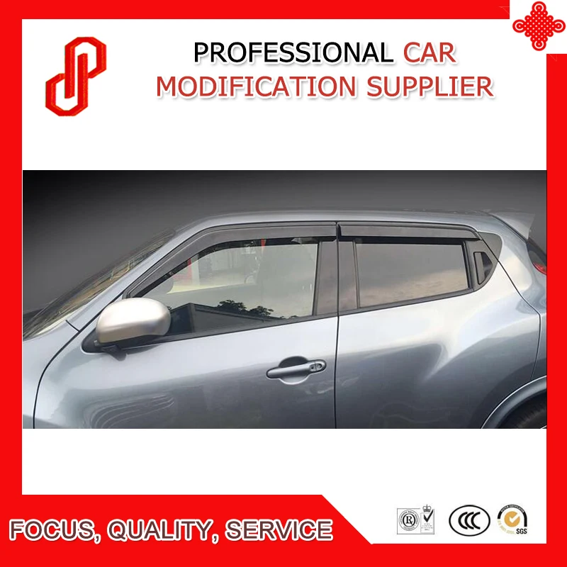 

High quality Awnings & Shelters trim vent shade rain sun wind deflector window visor for Juke 2011-2017