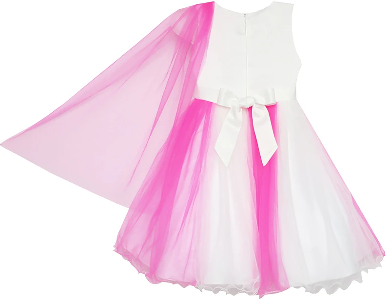 Sunny Fashion платья для девочек Элегантный Свадьба Платье Подружка невесты Тюль