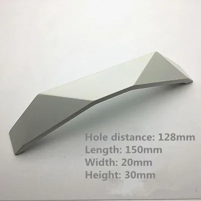 Hole distance 128 -1 1,2" 2,5" " Шкаф ручки дверные ручки для ящиков комодов ручки хромированные матовое серебро матовый медный Бронзовый черный 32 64 128 мм - Цвет: Hole distance 128 -1