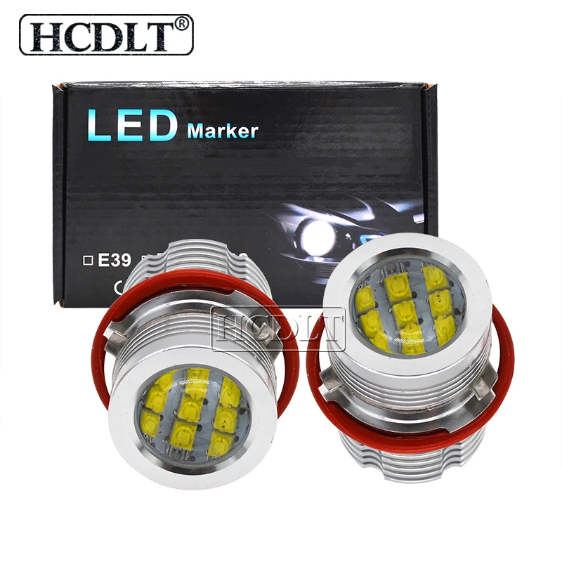 2021 Новый HCDLT 2*60W 120W E39 светодиодный Ангел глаз Halo Кольцо белого и желтого цвета 60W