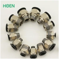 10pcs a lot 16mm thread 38 air straight hose pneumatic fitting pc16 03 one touch tube quick pipe connector